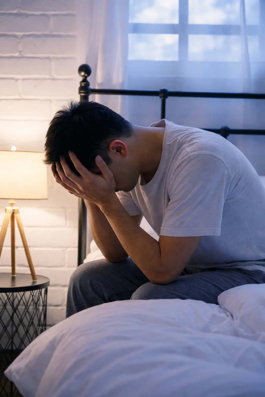 Person experiencing sleep issues